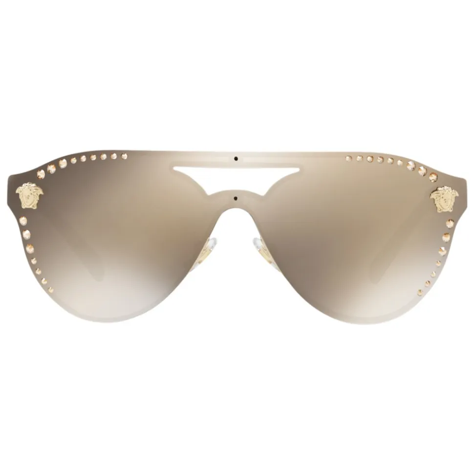 Versace - Sunglasses Versace Crystal Glam - Neutral - Sunglasses - Versace Eyewear - Avvenice