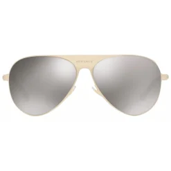 Versace - Sunglasses Versace Aviator Medusina - Grey Gold - Sunglasses - Versace Eyewear - Avvenice