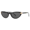 Versace - V-Rock Cat Eye Sunglasses - Black - Sunglasses - Versace Eyewear - Avvenice