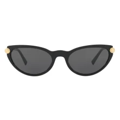 Versace - V-Rock Cat Eye Sunglasses - Black - Sunglasses - Versace Eyewear - Avvenice