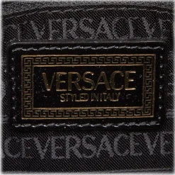 Versace Vintage - Leather Shoulder Bag - Black - Leather Handbag - Luxury High Quality - Avvenice