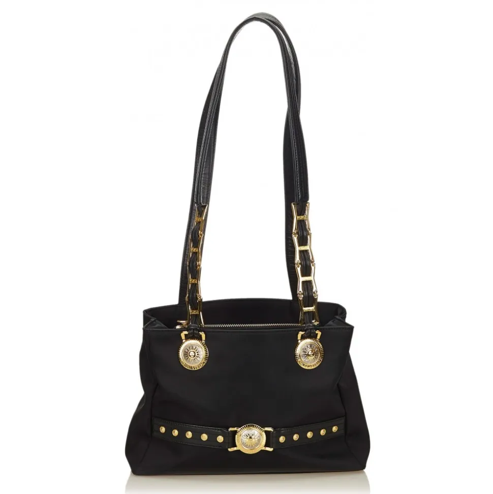 Versace Vintage - Medusa Shoulder Bag - Black - Leather Handbag - Luxury High Quality - Avvenice