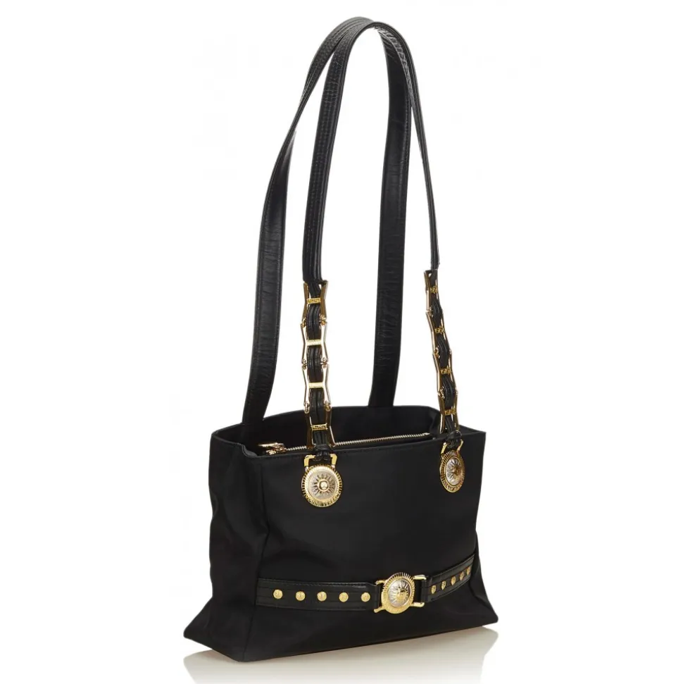 Versace Vintage - Medusa Shoulder Bag - Black - Leather Handbag - Luxury High Quality - Avvenice