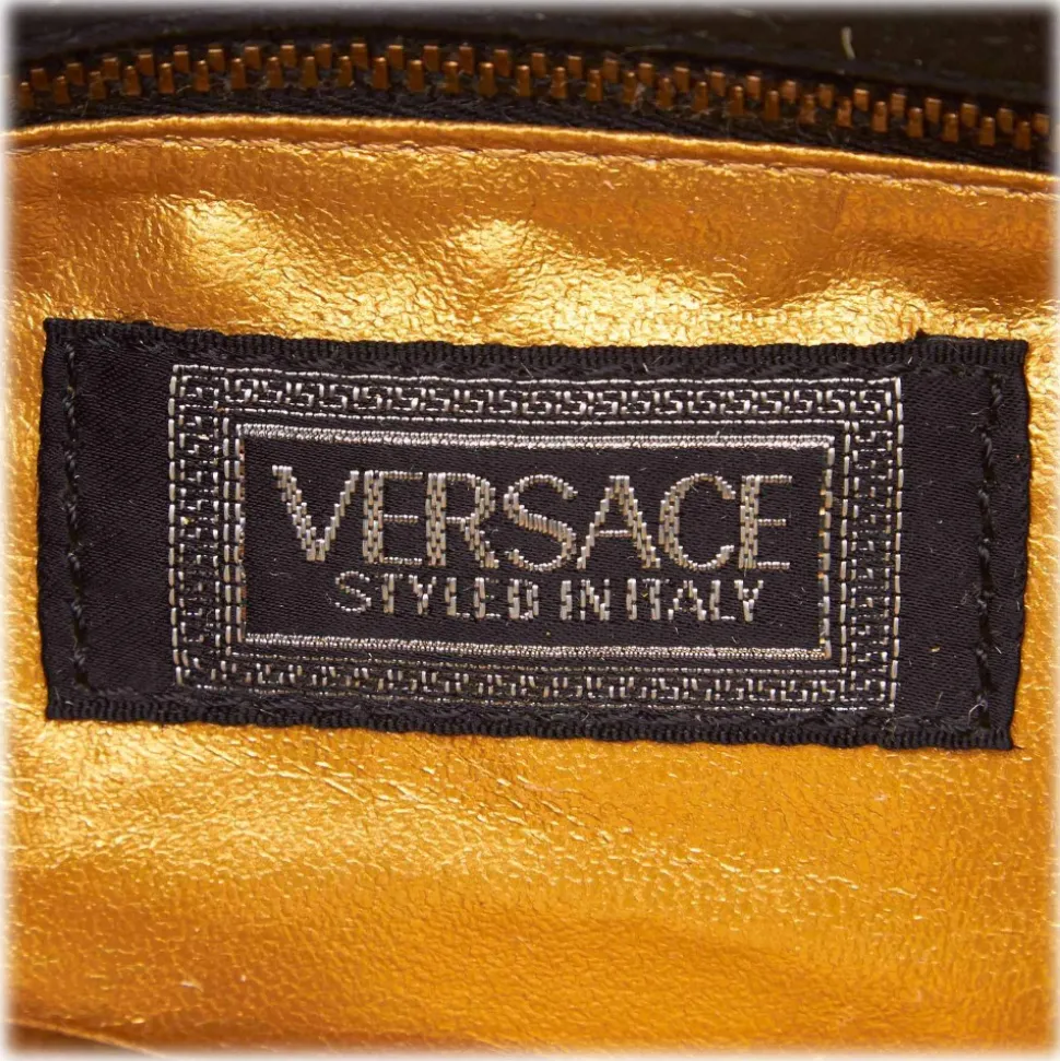 Versace Vintage - Medusa Shoulder Bag - Black - Leather Handbag - Luxury High Quality - Avvenice