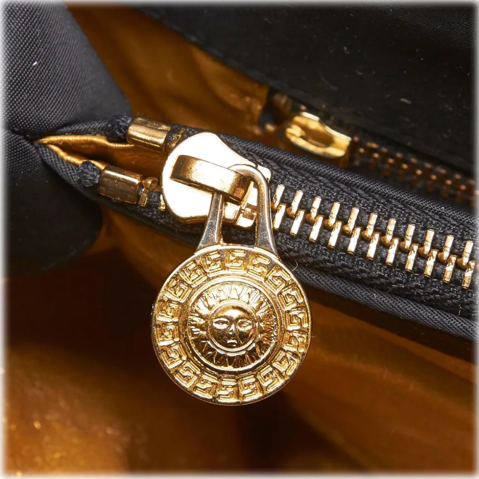 Versace Vintage - Medusa Shoulder Bag - Black - Leather Handbag - Luxury High Quality - Avvenice