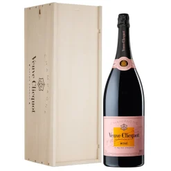 Veuve Clicquot Champagne - Rosé - Jéroboam - Wood Box - Pinot Noir - Luxury Limited Edition - 3 l - Avvenice