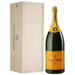 Veuve Clicquot Champagne - Yellow Label - Brut - Salmanazar - Wood Box - Pinot Noir - Luxury Limited Edition - 9 l - Avvenice