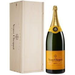 Veuve Clicquot Champagne - Yellow Label - Brut - Nabuchodonosor - Wood Box - Pinot Noir - Luxury Limited Edition - 15 l - Avvenice