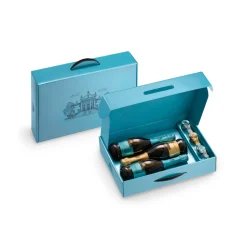 Villa Sandi - Blue Case - Gift Box with 3 Bottles and 3 Stoppers - Quality Sparkling Wine - Prosecco & Sparking Wines - Avvenice