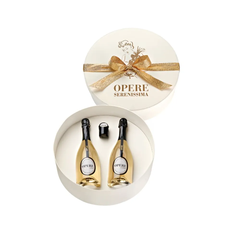 Villa Sandi - Serenissima D.O.C. - Opere Trevigiane - Gift Box 2 Bt - White Gold - Quality Wine Brut - Prosecco & Sparking - Avvenice