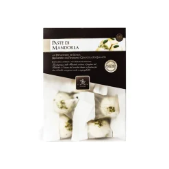 Vincente Delicacies - Almond Cookies with Sicilian Pistachios and Covered with Fine White Chocolate - Crystal Box - Avvenice