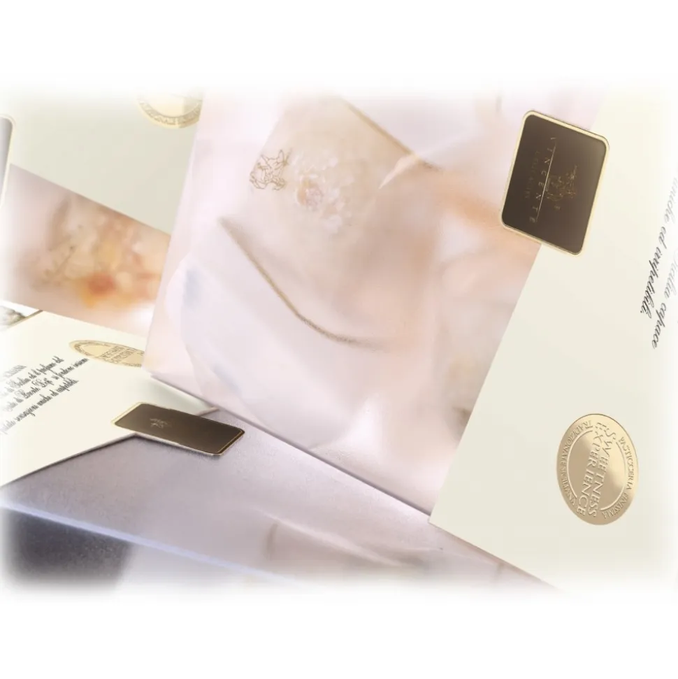 Vincente Delicacies - Almond Cookies with Sicilian Citrus Fruits - Fine Pastry with Almonds in Crystal Box - Avvenice