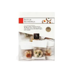 Vincente Delicacies - Almond Cookies with Sicilian Citrus Fruits - Fine Pastry with Almonds in Crystal Box - Avvenice