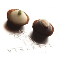 Vincente Delicacies - Assortment of Classic Almond Cookies and with Sicilian Pistachios Covered with Chocolate - Luxor Box - Avvenice