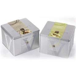 Vincente Delicacies - Assortment of Fine Sicilian Pastry - Almond Paste Cookies, Matador, Baroque - Magnus Metallic Box - Avvenice