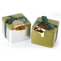 Vincente Delicacies - Crunchy Nougat Pieces Assortment Covered with Chocolate Assortment - Matador Metallic Box - Avvenice