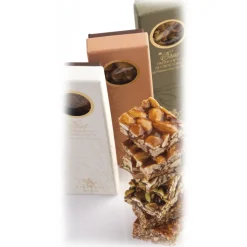 Vincente Delicacies - Crunchy Nougat Bar with Sicilian Pistachios - Eros - Oblò Box - Avvenice