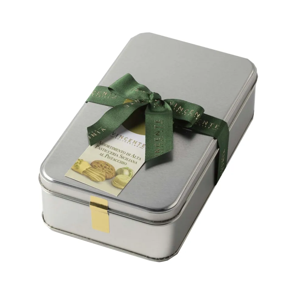 Vincente Delicacies - Fine Sicilian Pastry Pistachio Assortment - Luxor Box - Avvenice