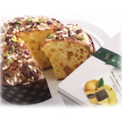 Vincente Delicacies - Glazed Panettone with Sultanas - Tuttuvetta - Artisan in Metallic Box - Avvenice