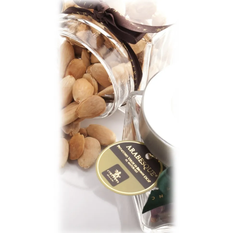 Vincente Delicacies - Lightly Toasted Sicilian Almonds - Arabesque - Dried Fruits in Ribbon Box - Avvenice