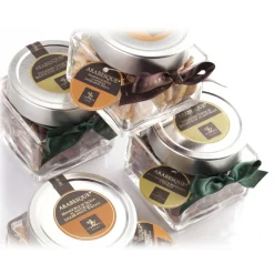 Vincente Delicacies - Lightly Toasted Sicilian Almonds - Arabesque - Dried Fruits in Ribbon Box - Avvenice