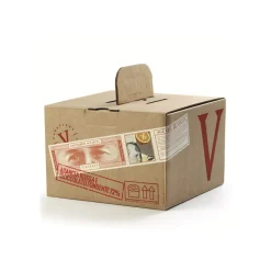 Vincente Delicacies - Lo Scrittore - Artisan Panettone with Dark Chocolate and Red Orange - Sicilian Looks - Box - Avvenice