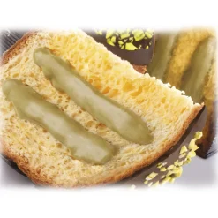 Vincente Delicacies - Panettone Coated with Dark Chocolate and Sicilian Pistachio Stuffed with Pistachio Cream - Le Chic - Avvenice