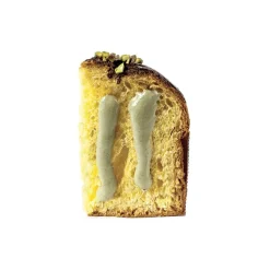 Vincente Delicacies - Panettone Coated with Dark Chocolate and Sicilian Pistachio Stuffed with Pistachio Cream - Le Chic - Avvenice