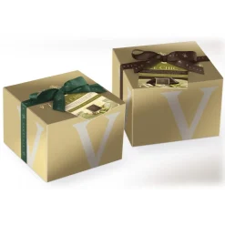 Vincente Delicacies - Panettone Coated with Dark Chocolate and Sicilian Pistachio Stuffed with Pistachio Cream - Le Chic - Avvenice