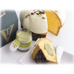 Vincente Delicacies - Panettone Covered with White Chocolate with Bronte Pistachio Cream P.D.O. - Mélange - Avvenice