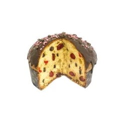 Vincente Delicacies - Panettone with Candied Cherry and Flakes of "Modica PGI Chocolate" - Cirasae - Hand Wrapped Artisan - Avvenice