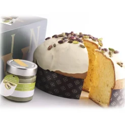 Vincente Delicacies - Panettone Covered with White Chocolate with Bronte Pistachio Cream P.D.O. - Mélange - Avvenice