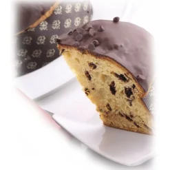 Vincente Delicacies - Panettone Covered with Milk Chocolate and Hazelnuts - Nucilla - Artisan in Metallic Box - Avvenice