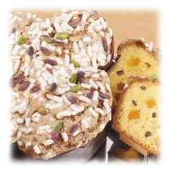 Vincente Delicacies - Persica - Artisan Easter Dove - Peach, 70% Extra Dark Chocolate, Sicilian Pistachio - Fastuca Line - Avvenice