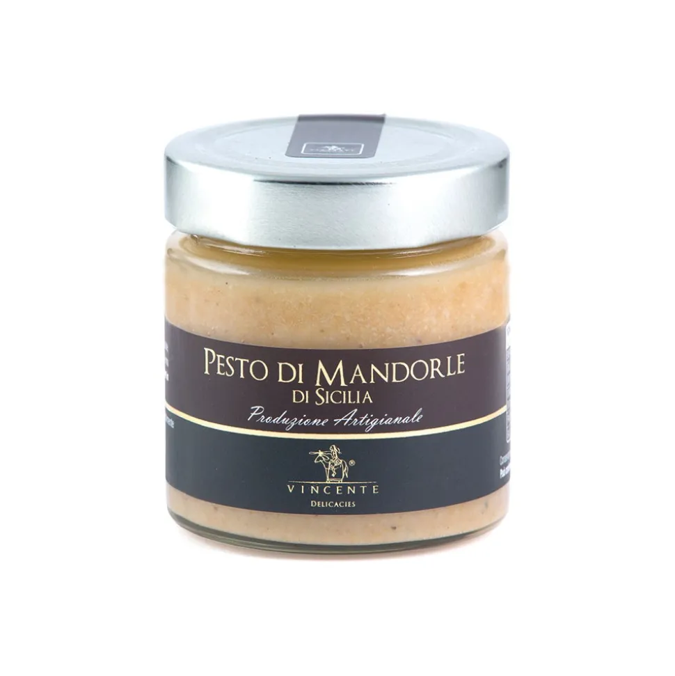 Vincente Delicacies - Sicilian Almond Pesto - Artisan Gourmet Pesto - 180 g - Avvenice