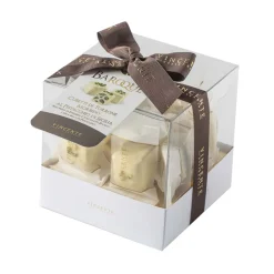 Vincente Delicacies - Soft Nougat Pieces with Sicilian Pistachio and Coated with Fine White Chocolate - Baroque - Avvenice