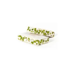 Vincente Delicacies - Soft Nougat Bar with Sicilian Pistachios - Opal Ribbon Flow-Pack - Avvenice