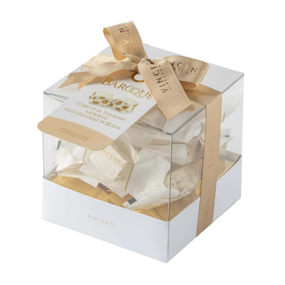 Vincente Delicacies - Soft Nougat Pieces with Sicilian Hazelnuts - Classic Baroque - Avvenice