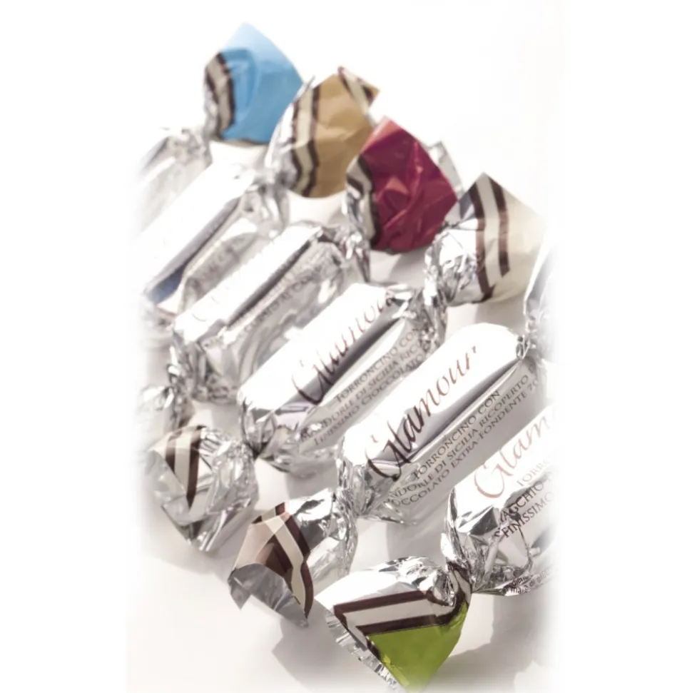 Vincente Delicacies - Soft Nougat Candy Covered with Chocolate - Glamour - Ninféa Gift Box - Avvenice