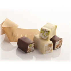 Vincente Delicacies - Soft Almond Nougat Candies Assortment - Glamour - Metallic Box - Avvenice