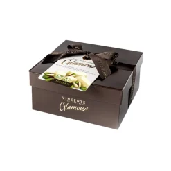 Vincente Delicacies - Soft Pistachio Nougat Candies and Covered with Fine White Chocolate - Glamour - Ribbon Box - Avvenice