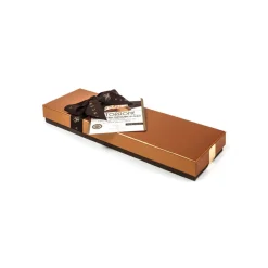 Vincente Delicacies - Soft Nougat Bar with Sicilian Almonds and Covered with 70% Extra-Dark Chocolate - Ribbon Box - Avvenice