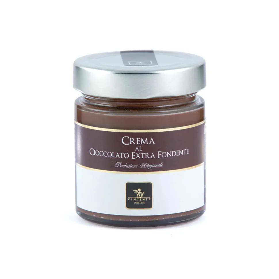 Vincente Delicacies - Sweet Cream Spread with Dark Chocolate - Artisan Spreadable Creams - 180 g - Avvenice