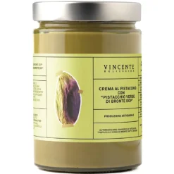 Vincente Delicacies - Sweet Cream Spread with Green Pistachio from Bronte P.D.O. - Artisan Spreadable Creams - 600 g - Crystal - Avvenice