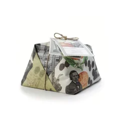 Vincente Delicacies - Vincenzo Bellini - Artisan Panettone wth Mandarin and Raisins - Sicilian Looks - Hand Wrapped - Avvenice