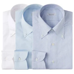 Viola Milano - 3 Oxford Stripe Package Button-Down Collar Shirt - Mix - Handmade in Italy - Luxury Exclusive Collection - Avvenice