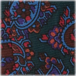 Viola Milano - Ancient Madder Silk Bow Tie - Forest Paisley - Made in Italy - Luxury Exclusive Collection - Avvenice