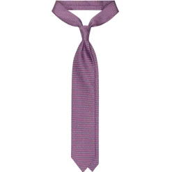 Viola Milano - Animal Printed Selftipped Silk Tie - Rose Elephant - Handmade in Italy - Luxury Exclusive Collection - Avvenice