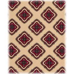 Viola Milano - Archive Diamond Vintage Selftipped Silk Tie - Yellow - Handmade in Italy - Luxury Exclusive Collection - Avvenice