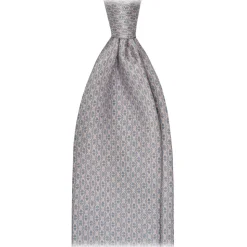 Viola Milano - Archivio Chain Selftipped Silk Tie - Pink - Handmade in Italy - Luxury Exclusive Collection - Avvenice